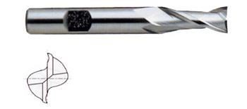 Regular Length 2 Flute 3-3//4 Length TiCN Finish YG-1 01422CC HSSCo8 End Mill 1