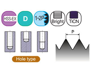 Bottoming Chamfer 4-40 Thread Size TiN Coated YG-1 Z3 Series Vanadium Alloy HSS Roll Form Tap H5 Tolerance Round Shank with Square End Bottoming Chamfer 4-40 Thread Size TiN Coated YG-1 Z3 Series Vanadium Alloy HSS Roll Form Tap H5 Tolerance Round Shank with Square End