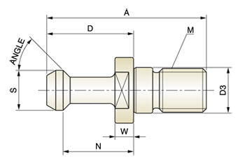 BT40 60 DEG 60.040.060 PULL STUDS NEW