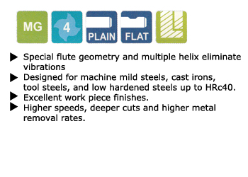 5 Pcs 3//8/" YG1 2 Flute Extra Long Length High Speed Steel End Mill High Helix