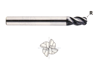 YG-1 93357 7.0 mm Carbide X-Power Ball Nose End Mill Long Length R3.5 Corner Radius 4 Flute YG-1 93357 7.0 mm Carbide X-Power Ball Nose End Mill Long Length R3.5 Corner Radius 4 Flute