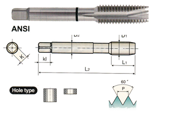 5/8 Size YG-1 Z2648 HSSE-V3 Forming Tap for Multi Purpose 11 UNC Thread per Inch Bright Finish Bottoming Style 5/8 Size YG-1 Z2648 HSSE-V3 Forming Tap for Multi Purpose 11 UNC Thread per Inch Bright Finish Bottoming Style