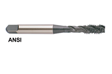 TiCN Finish YG-1 TCH657C HSS-EX Spiral Point Combo Tap for Multi-Purpose 2.5 Pitch M18 Size 