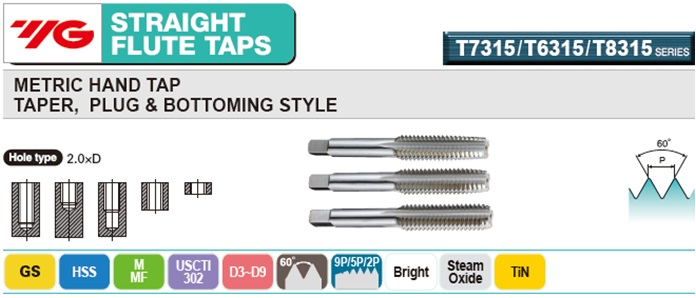 Plug Style 5/8 Size YG-1 Z4640 HSSE-V3 Forming Tap with Oil Groove for Multi Purpose 11 UNC Thread per Inch Bright Finish Plug Style 5/8 Size YG-1 Z4640 HSSE-V3 Forming Tap with Oil Groove for Multi Purpose 11 UNC Thread per Inch Bright Finish
