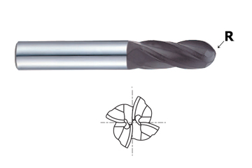 Vibration Resistant 0.25 Shank Diameter AlTiN Monolayer Finish 0.25 Cutting Diameter YG-1 EMB20 Carbide Square Nose End Mill 4 Flutes Extra Long Reach 4 Overall Length 