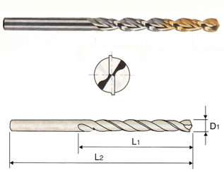 Jobber Length Straight Shank TiN Gold-P Drills YG1 10pcs #43 Cobalt M42 