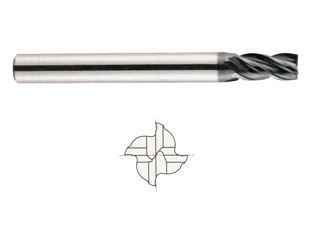 Regular Length 4 Flute Ball Nose 57 mm Length YG-1 EMB75060 6.0 mm Carbide V7 Mill INOX End Mill 